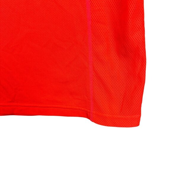 Nike Dri-Fit Shirt Men XL Mesh Performance Red Short Sleeve Running - Picture 11 of 11